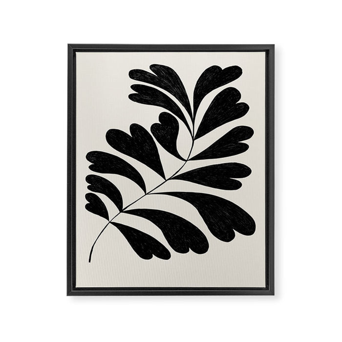 Love Palm Branch Framed Canvas Print Gallery Image 1