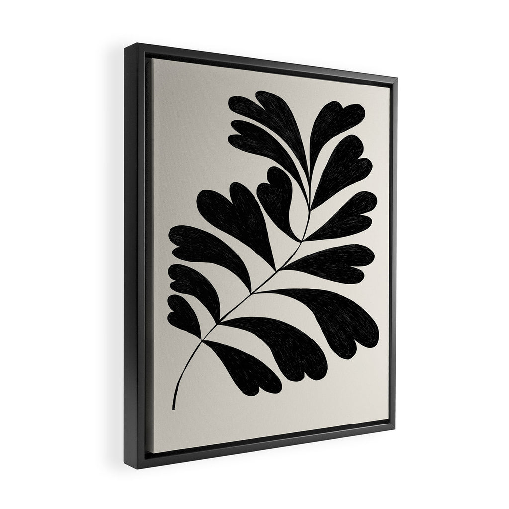 Love Palm Branch Framed Canvas Print Gallery Image 2