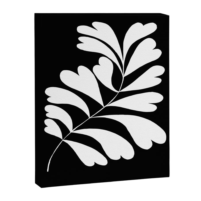 Love Palm Branch In Black  Canvas Print Gallery Image 1