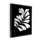 Love Palm Branch In Black  Framed Canvas Print Gallery Image 2