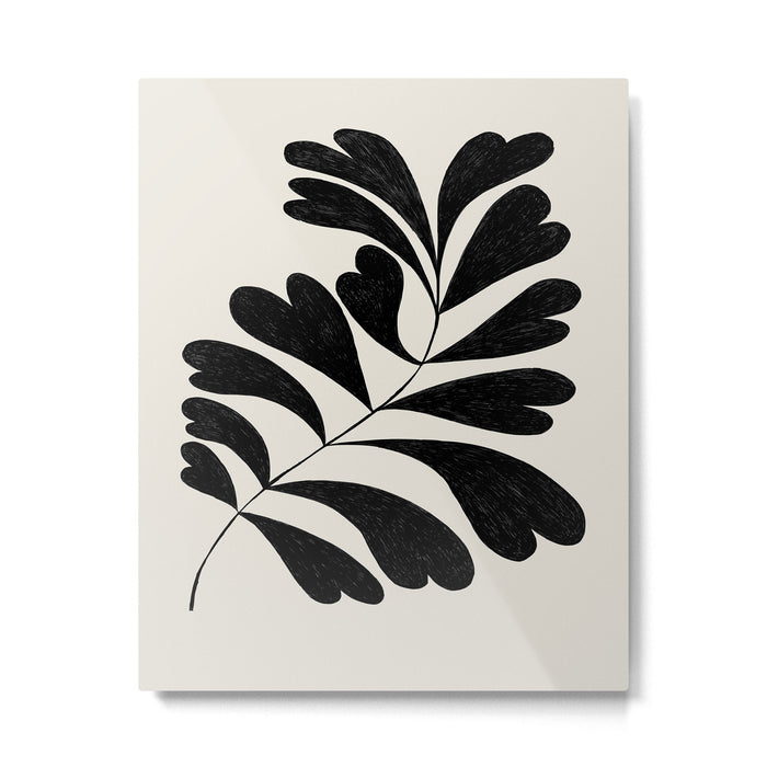 Love Palm Branch Metal Print Gallery Image 1