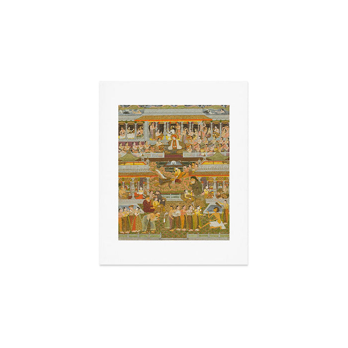 Lovers and beloveds: A composite of scenes from Persian, Urdu, and Sanskrit literature Art Print Gallery Image 1