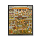 Lovers and beloveds: A composite of scenes from Persian, Urdu, and Sanskrit literature Framed Canvas Print Gallery Image 6