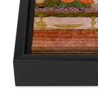 Lovers Indian Miniature Painted Illustration Framed Canvas Print Gallery Image 3