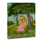 Love-Torn Heroine Indian Miniature Painting  Canvas Print Gallery Image 6