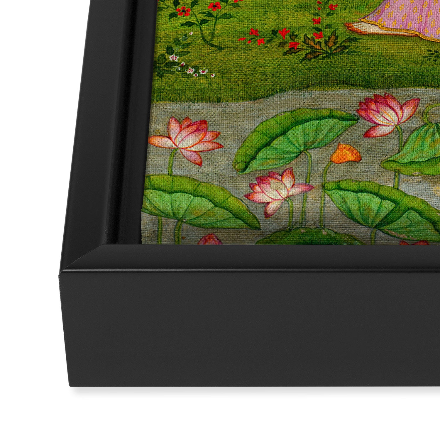 Love-Torn Heroine Indian Miniature Painting  Framed Canvas Print Gallery Image 3