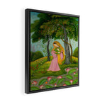 Love-Torn Heroine Indian Miniature Painting  Framed Canvas Print Gallery Image 2