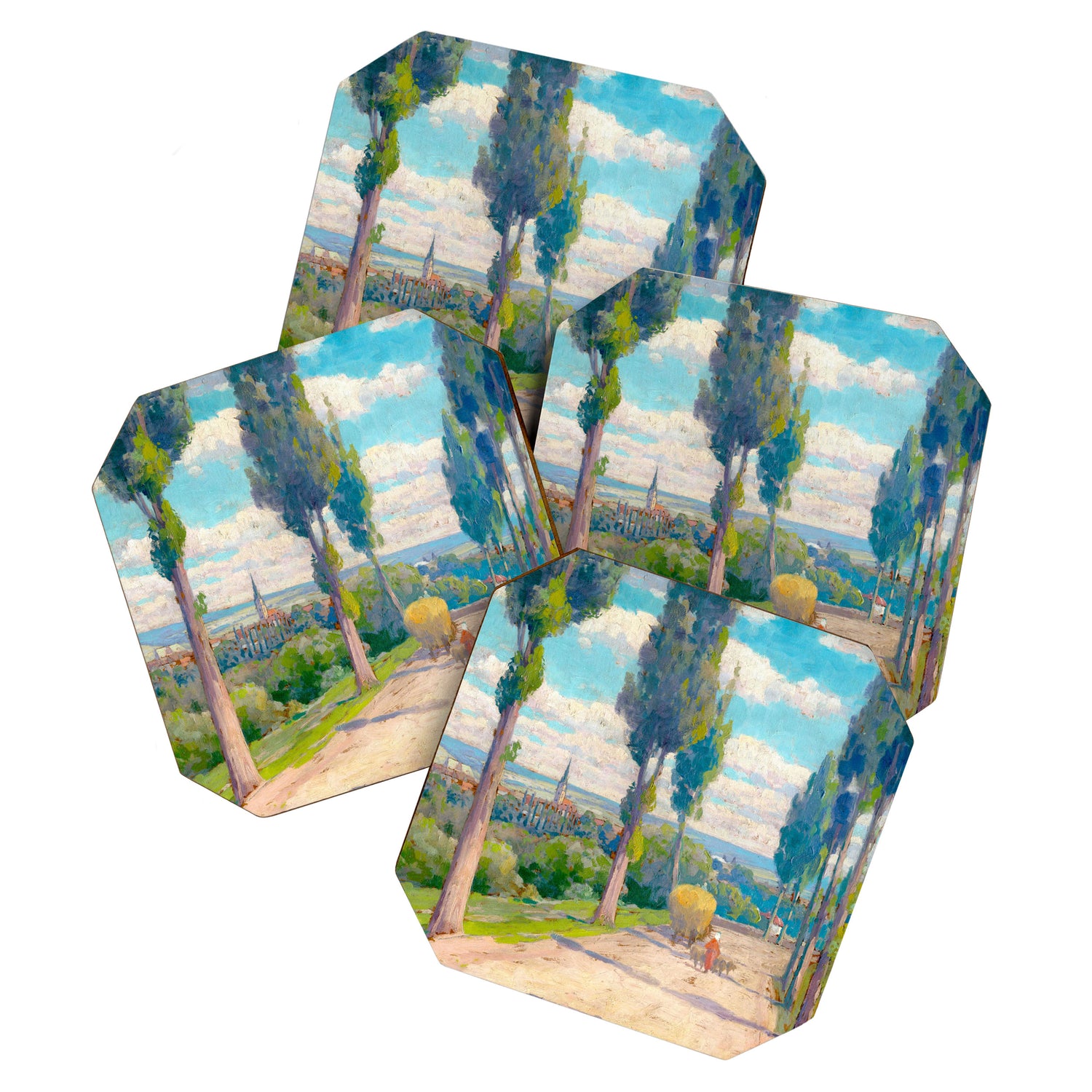 Ludovit Csordak,View of Spisska Nova Ves Coaster Gallery Image 1