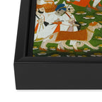 Maharana Bhim Singh in Procession Indian Miniature Painting  Framed Canvas Print Gallery Image 3