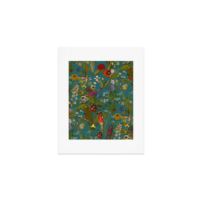 Meadow Bank Teal Art Print Gallery Image 1