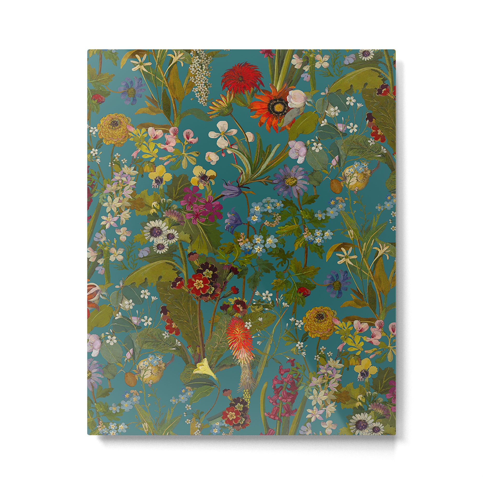 Meadow Bank Teal Metal Print Gallery Image 6