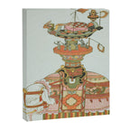 Mechanical Elephant with Festival Barge and Korean Musicians by Komatsuya Hyakki Canvas Print Gallery Image 6