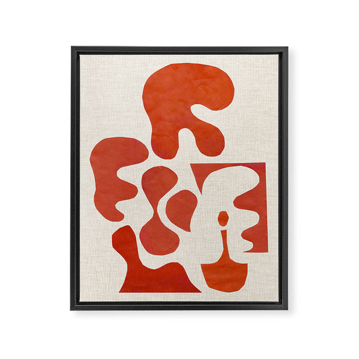 Mid Century Lava Framed Canvas Print Gallery Image 1