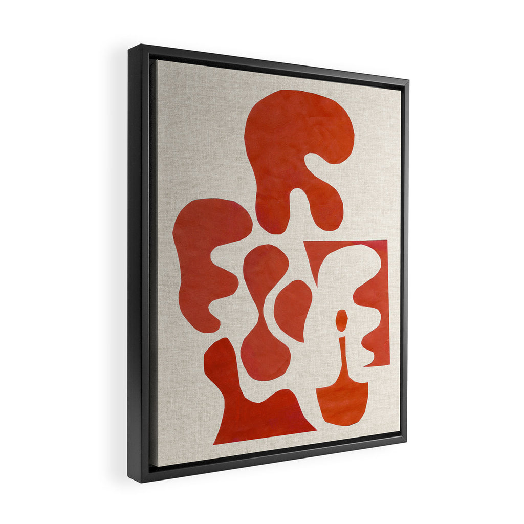 Mid Century Lava Framed Canvas Print Gallery Image 2