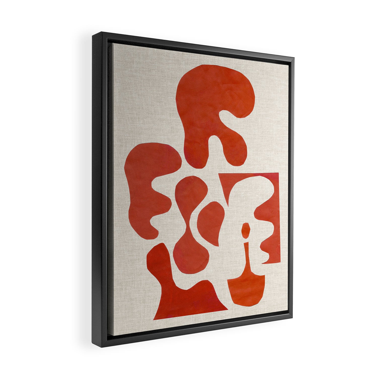 Mid Century Lava Framed Canvas Print Gallery Image 2