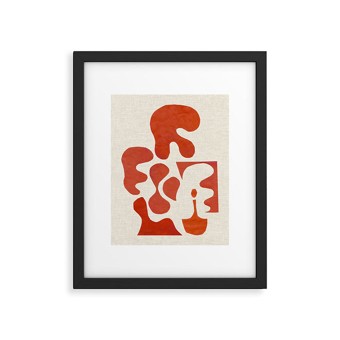 Mid Century Lava Framed Art Print Gallery Image 1