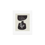 Mid Century Minimalist Black Ink Tribal Vase Abstract Vase Shapes Floral Plant Art Print Gallery Image 1