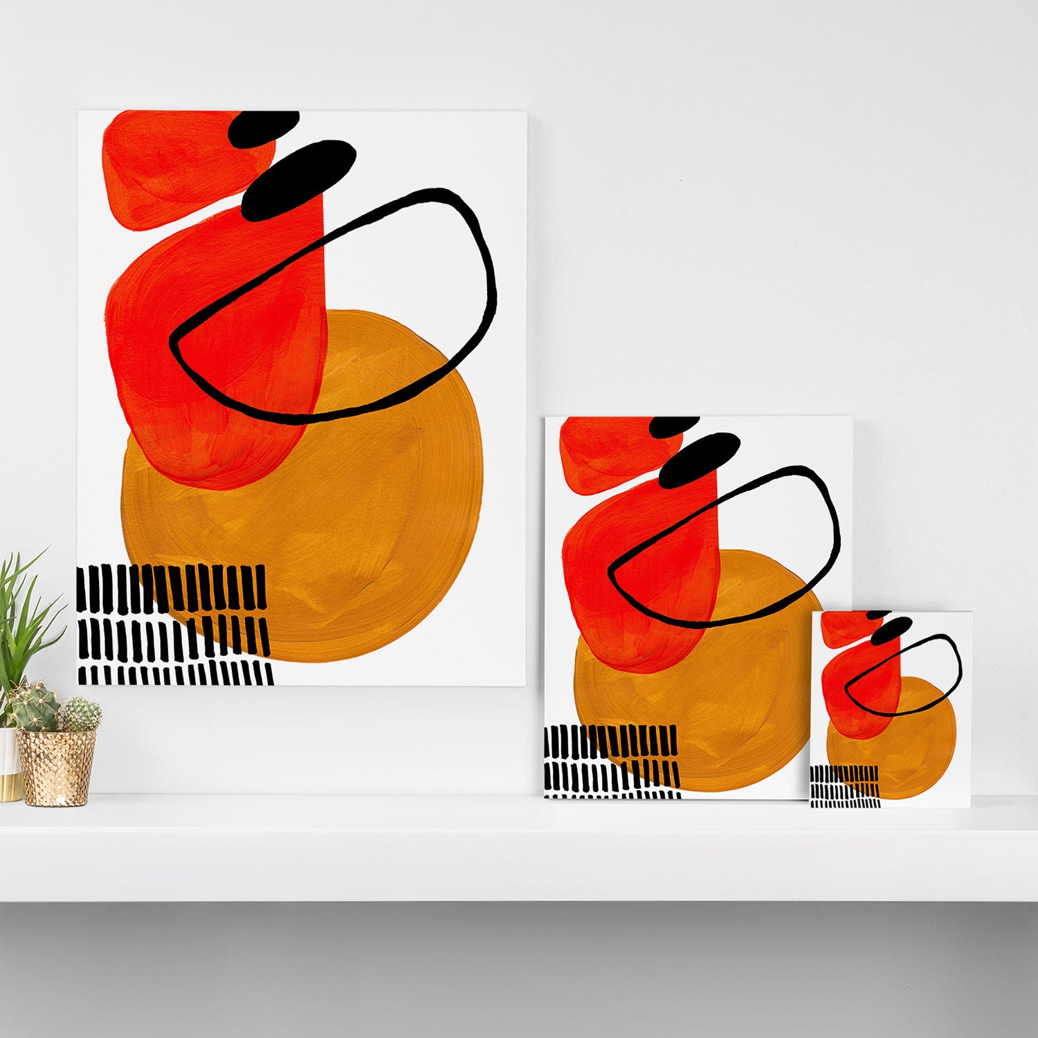 Mid Century Modern Abstract Vintage Pop Art Space Age Pattern