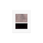 Mid Century Modern Minimalist Art Colorblock Rothko Inspired Squares Grey and Black Simple Abstract Art Print Gallery Image 1