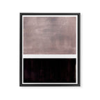 Mid Century Modern Minimalist Art Colorblock Rothko Inspired Squares Grey and Black Simple Abstract Framed Canvas Print Gallery Image 6