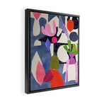 Mid Night Cactus Framed Canvas Print Gallery Image 2