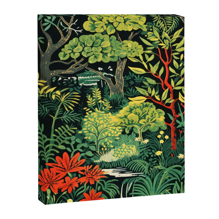 Midnight Tropical  Forest Canvas Print Gallery Image 1