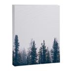 Minimalist Landscape Photo Pine Tree Silhouette Misty Forest Canvas Print Gallery Image 6