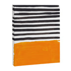 Minimalist Mid Century Mango Shade Black Lines Sunset Landscape Fun Canvas Print Gallery Image 8