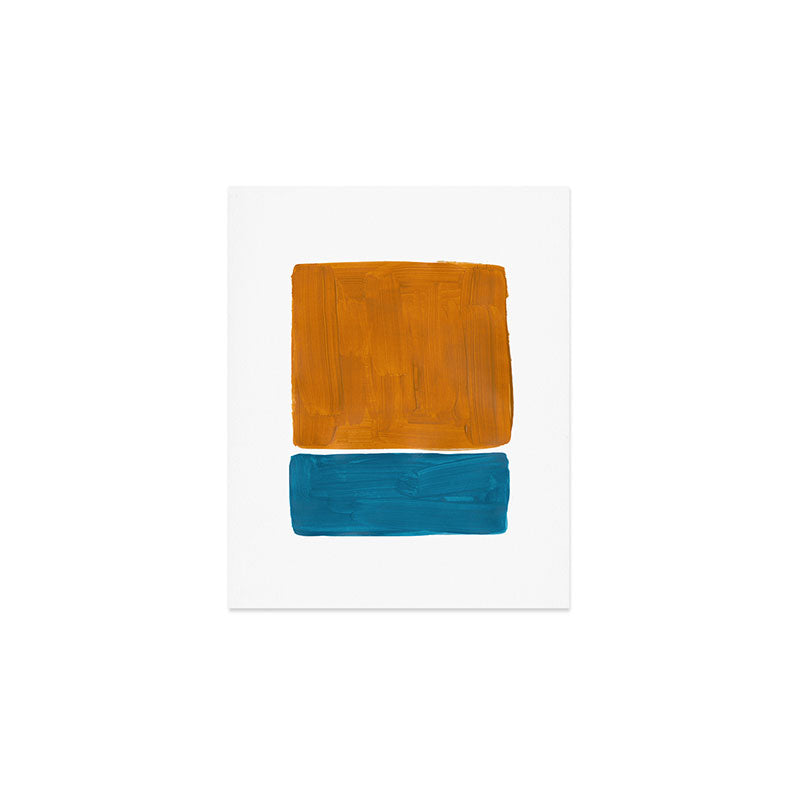 Minimalist Mid Century Modern Colorful Color Field Rothko Art Print Gallery Image 1
