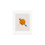 Minimalist Minimal Mid Century Abstract Middle Eastern Egypt Ancient Ruins Pyramids Moon Ejaaz Hanif Art Print Gallery Image 1