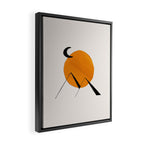 Minimalist Minimal Mid Century Abstract Middle Eastern Egypt Ancient Ruins Pyramids Moon Ejaaz Hanif Framed Canvas Print Gallery Image 2