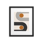 Minimalist Minimal Nesting Rainbow Race Tracks Bohemian Boho Mid Century Modern Trendy Art Framed Art Print Gallery Image 5