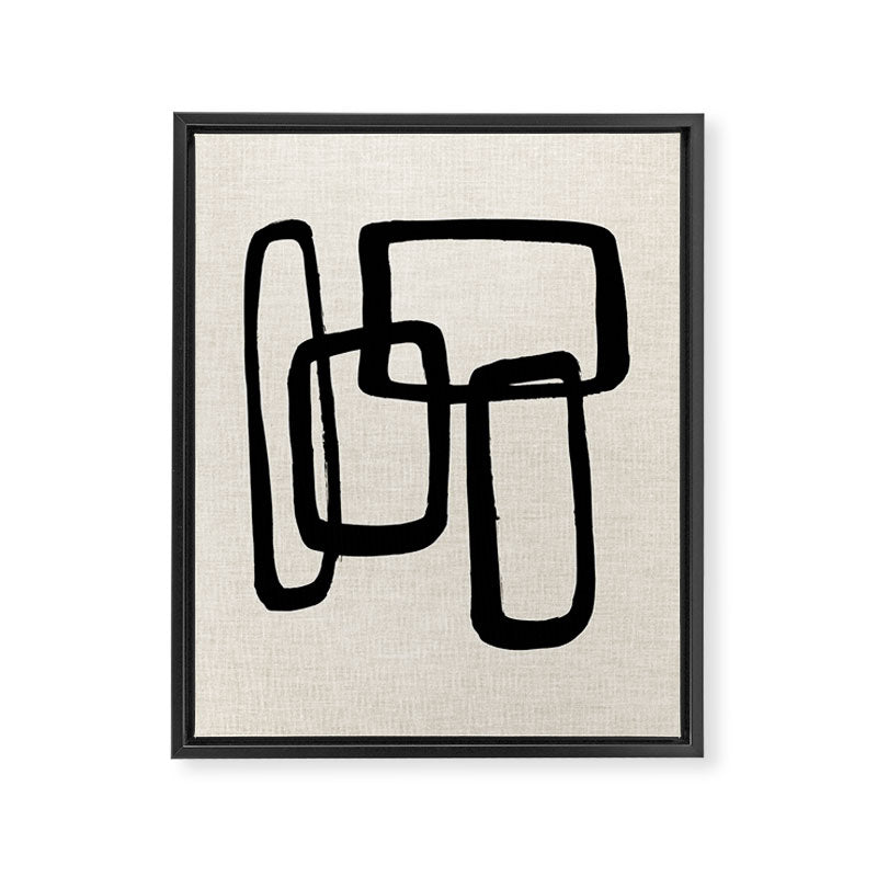 Mod Ink Framed Canvas Print Gallery Image 6