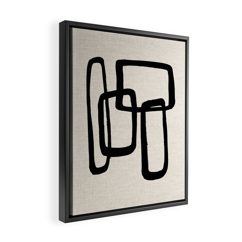 Mod Ink Framed Canvas Print Gallery Image 2