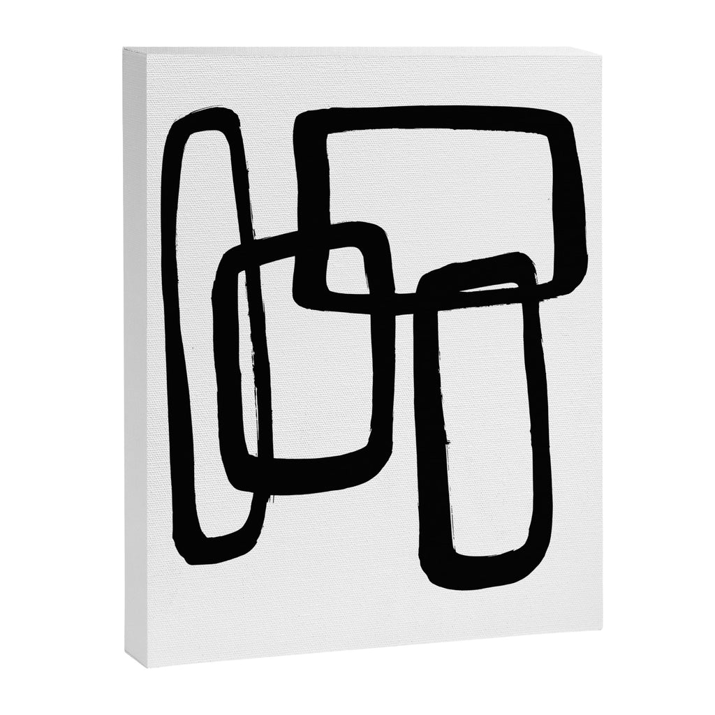 Mod Ink White Background Canvas Print Gallery Image 6
