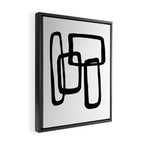 Mod Ink White Background Framed Canvas Print Gallery Image 2
