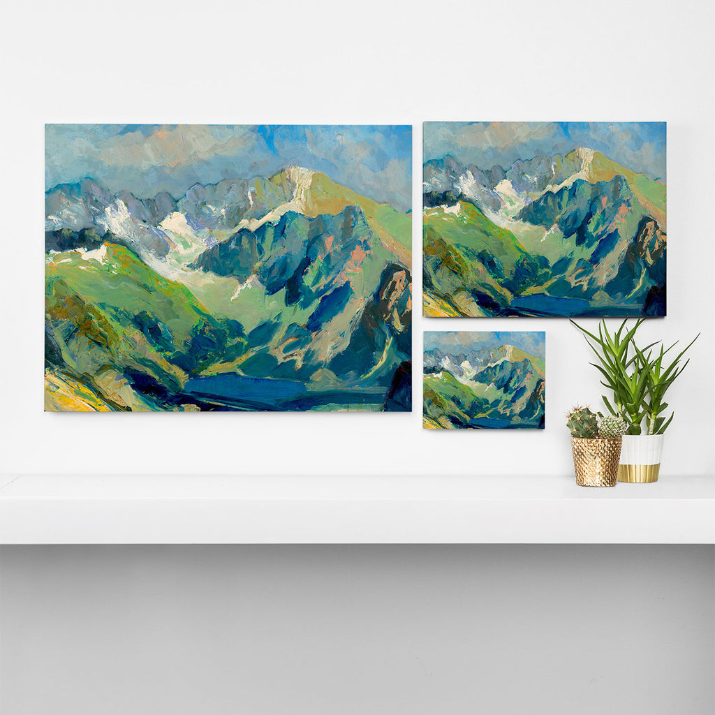 Mountain Landscape Oil Painting Canvas Print Gallery Image 3
