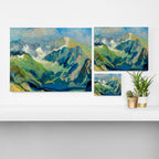 Mountain Landscape Oil Painting Canvas Print Gallery Image 3