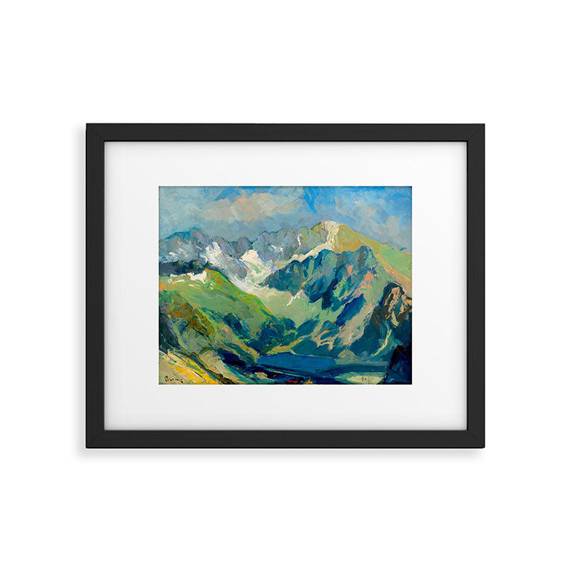 Mountain Landscape Oil Painting Framed Art Print Gallery Image 5