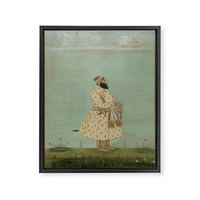 Mughal Indian Painting Illustration Framed Canvas Print Gallery Image 1