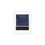 Navy Black Rothko Fun Colorful Mid Century Modern Abstract Painting Shapes Pattern Art Print Gallery Image 1