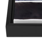 Navy Black Rothko Fun Colorful Mid Century Modern Abstract Painting Shapes Pattern Framed Canvas Print Gallery Image 3