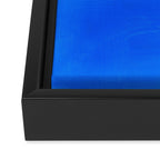 Neon Sunshine Blue Yellow Orange Colorfield Framed Canvas Print Gallery Image 3