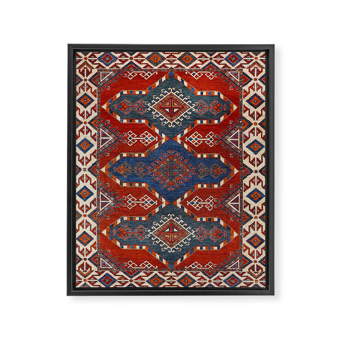 Night Navy Shards  Framed Canvas Print Gallery Image 1