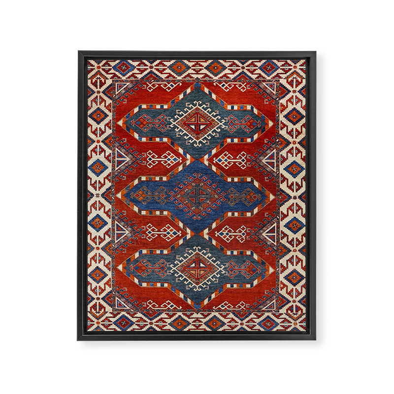 Night Navy Shards  Framed Canvas Print Gallery Image 6