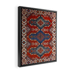 Night Navy Shards  Framed Canvas Print Gallery Image 2