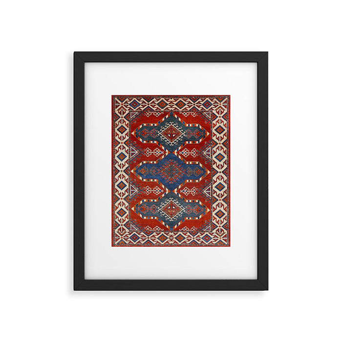 Night Navy Shards  Framed Art Print Gallery Image 1