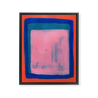 Ocean Pink Colourfield  Framed Canvas Print Gallery Image 6