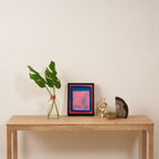 Ocean Pink Colourfield  Framed Canvas Print Gallery Image 4