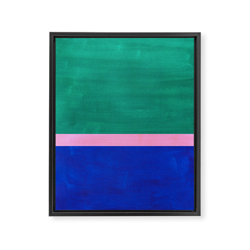 Ocean Ribbon Framed Canvas Print Gallery Image 6